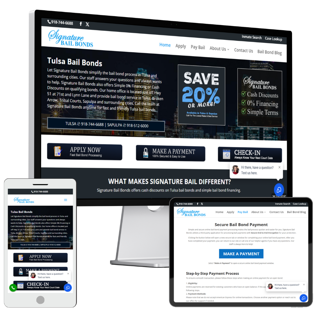 GoBIG Porfololio Signature Bail Bonds Website